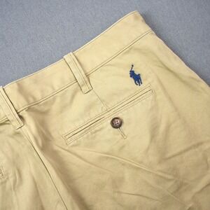 Polo Ralph Lauren Men's 34 Tan Chino Shorts Classic Fit Embroidered Pony Preppy